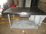 Stainless Table And Drawer