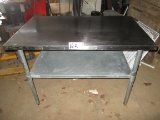 Stainless Table And Drawer