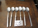 6x Stainless Serving Spoons