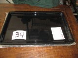 5x New Black Melamine Trays