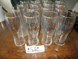 18 Miller Light Beer Glasses