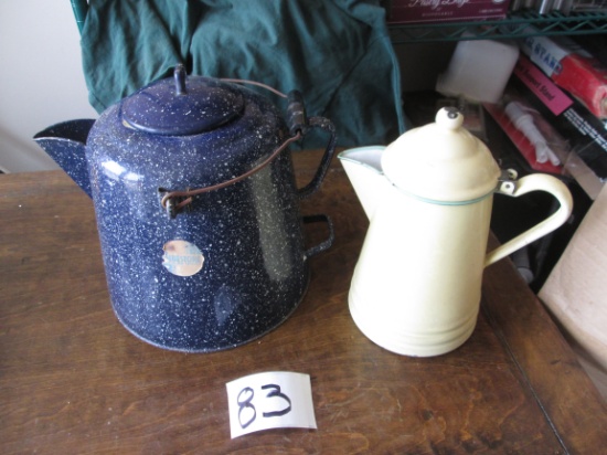 2x Vintage Coffee Pots