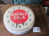 Vintage Electric Double Cola Clock 17