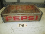 Wood Pepsi Advertising Crate