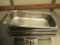 5x 1/3 Size Stainless Buffet Pans 2