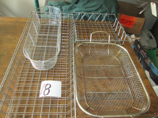 Assortment Of 5 Wire Baskets