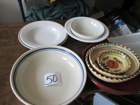 Assorted Bowls Bakeware 9 Pieces