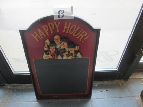 Happy Hour Chalkboard 24 X 16
