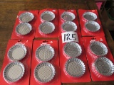 New 8 Packs Of 2 Mini Cake And Tort Pans 3.5 In