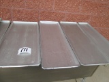 5 Aluminum Meat Trays 1 Aluminum Pan