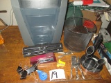 Assortment Of Office Supplies Including Paper Shredder