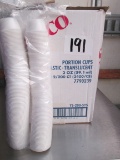 Case Of Sysco Plastic Portion Cups