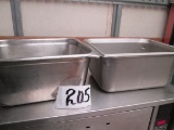 2x Half Size Stainless Buffet Pans 5