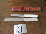 2x Dexter Russell Produce Knife And 1 Sheath