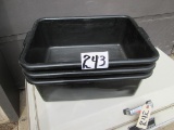 3x Bussing/utility Tubs 20x15x7