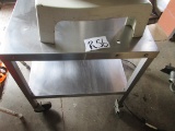 Stainless Equipment Stand On Wheels