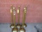 5x Vintage Brass Crowd Control Posts
