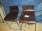 2x Wood Stools