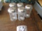 5 New American Metalcraft Glass Shakers