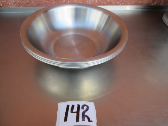 5x Vollrath 12" Stainless Mixing Bowls