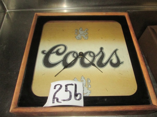 Coors Wall Clock Wood Framw