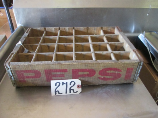 Wood Divided Pepsi Crate