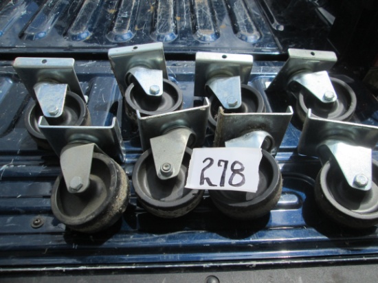 8 Total 4" Casters