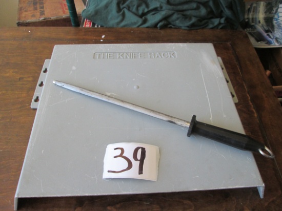 Sharpening Steel And Knife Rack
