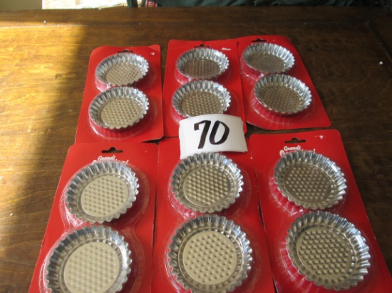 6 Pack Of 2 Tart Pans - Cake Mold