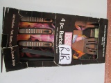 4 Piece Extra Long Stainless Bbq Set