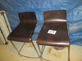 2x Wood Stools