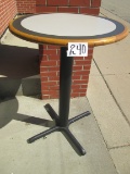 Pedastal Bar Height Table, Laminate Top