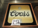 Coors Wall Clock Wood Framw
