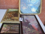 4 Vintage Framed Pictures