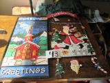2x New Holiday Hanging Signs