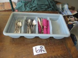 Silverware Assortment In Caddy