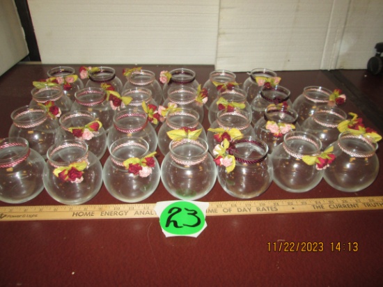 24 Decorative Candle Centerpiece Bowls