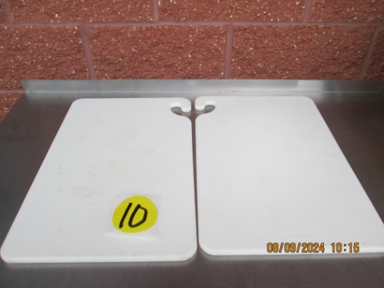 2 San Jamar Nsf Poly Cutting Boards
