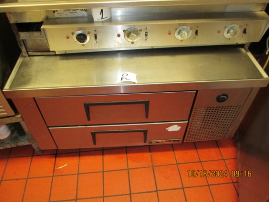 2 Drawer Refrigerated Equipment Stand On Wheels