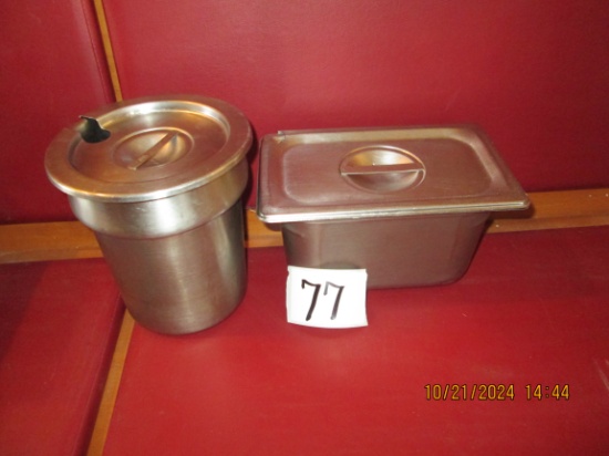 2 Stainless Steel Buffet Pan's with Lids