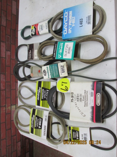 10 Asst. V Belts