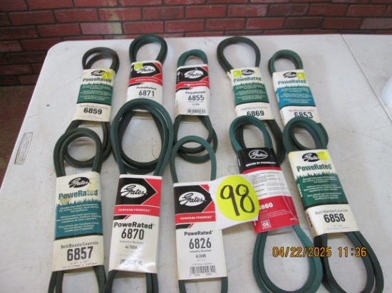 10 Asst. Belts