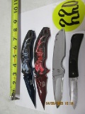 4 Asst. Lock Back Folding Knives