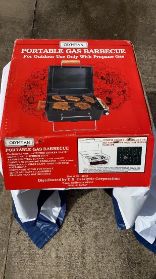 Unused portable gas bbq grill This item is unused in the box