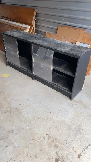 Black display case