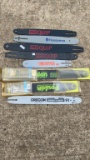 8 chainsaw bars all unused parts