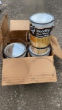 12 gallons of Dap woodlife clear preservative. There is 12 gallons. We foun