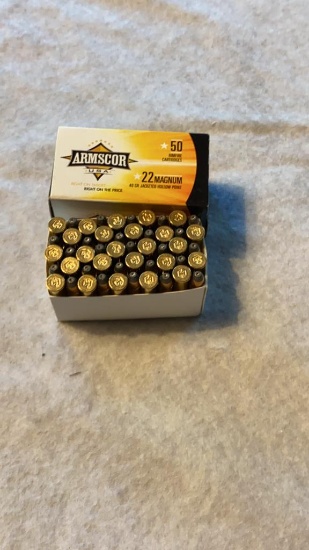 Armscor 22 magnum bulletsFull box.