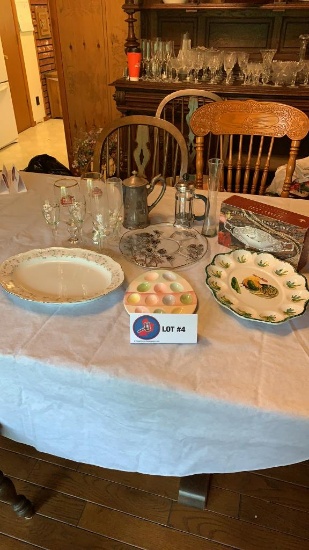 Serving platters and misc stemware