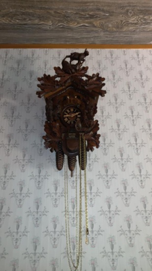 Old wooden clock